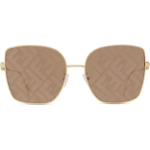 Elegante Sonnenbrille für Frauen - Fendi - Modalova
