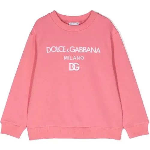 Ciclamino Sweatshirt,Schwarzer Sweatshirt - Dolce & Gabbana - Modalova