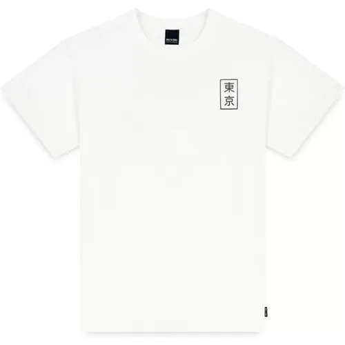 Locker geschnittenes Japanisches Kurzarm-T-Shirt , Herren, Größe: L - Only & Sons - Modalova