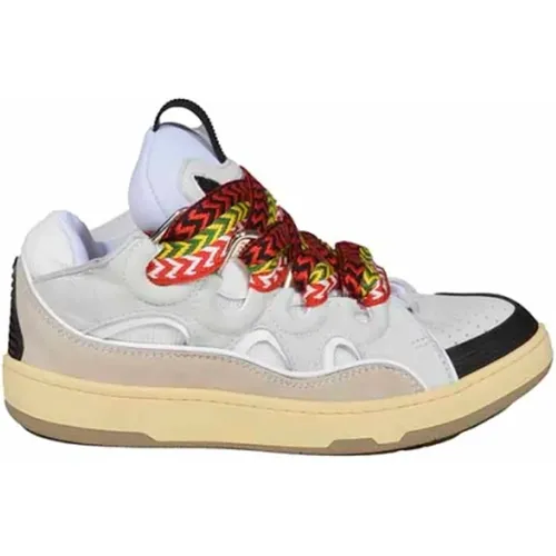 Padded Trainers with Multicoloured Laces , male, Sizes: 9 UK, 8 UK - Lanvin - Modalova