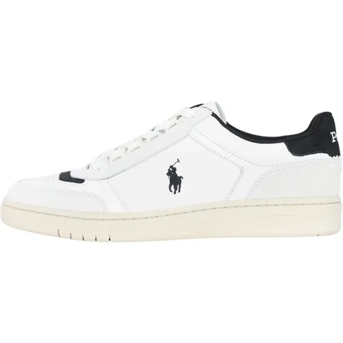 Weiße Sneakers mit Pferdelogo - Ralph Lauren - Modalova