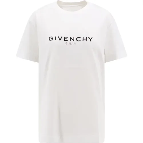 Logo Cotton T-Shirt , female, Sizes: L, M - Givenchy - Modalova