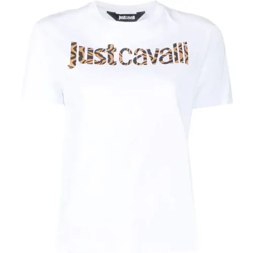 Weiße T-Shirt und Polo Kollektion , Damen, Größe: 2XS - Just Cavalli - Modalova
