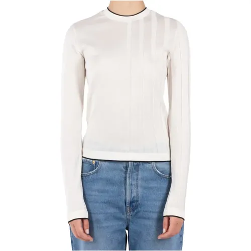 Weißer Strickpullover , Damen, Größe: L - Jacquemus - Modalova