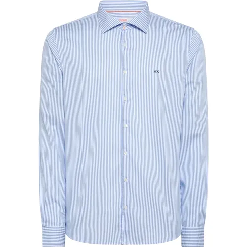 Classic Stripe Shirt , male, Sizes: 3XL, L, 2XL, M, XL, S - Sun68 - Modalova