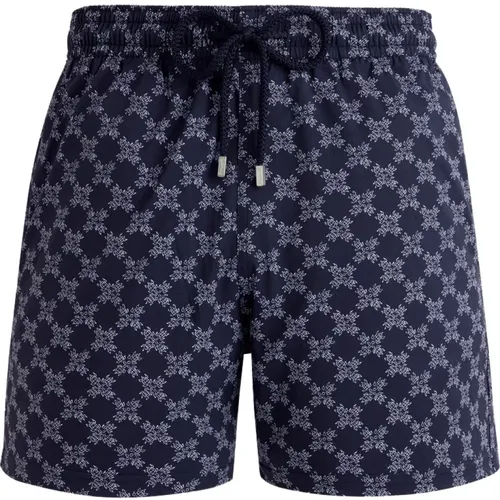 Monogram Swim Shorts Navy Blue , male, Sizes: 2XL, XL - Vilebrequin - Modalova