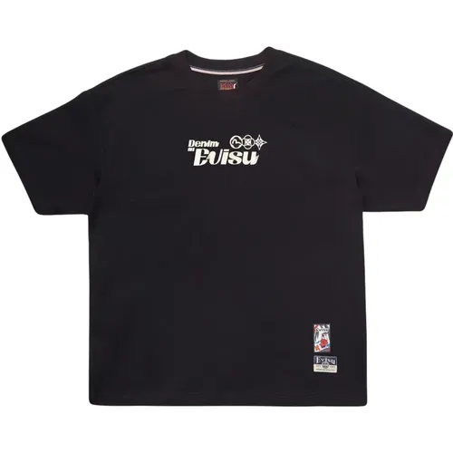 Brush Daicock T-Shirt , male, Sizes: XL, 2XL - Evisu - Modalova
