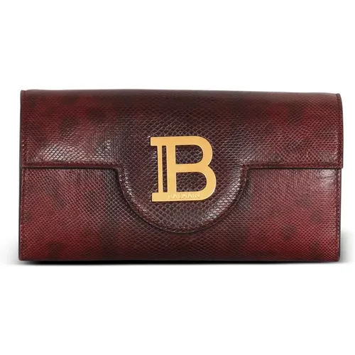 B-Buzz Karung leather wallet - Balmain - Modalova