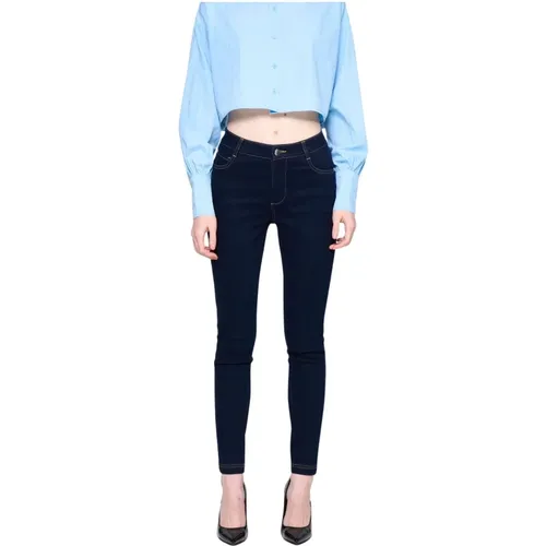 Skinny Jeans mit mittlerer Taille , Damen, Größe: W31 - Silvian Heach - Modalova