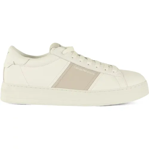 Leder Logo Sneakers Emporio Armani - Emporio Armani - Modalova