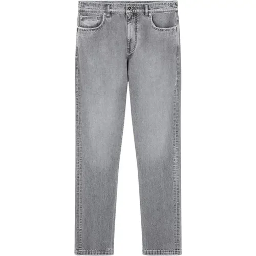 Denim Logo Jeans Frayed Edge , Herren, Größe: W31 - Versace - Modalova