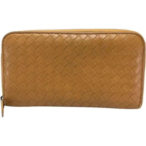 Pre-owned Leather wallets , female, Sizes: ONE SIZE - Bottega Veneta Vintage - Modalova