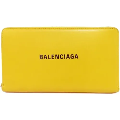 Pre-owned Leather wallets , female, Sizes: ONE SIZE - Balenciaga Vintage - Modalova