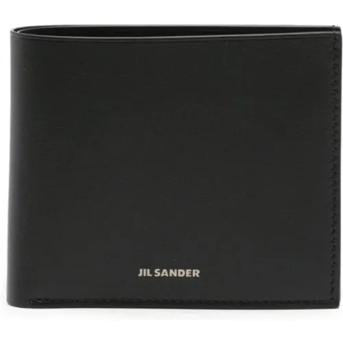 Calf Leather Wallet , male, Sizes: ONE SIZE - Jil Sander - Modalova