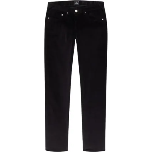 Stretch Corduroy Trousers with Signature Patch , male, Sizes: W28 - PS By Paul Smith - Modalova