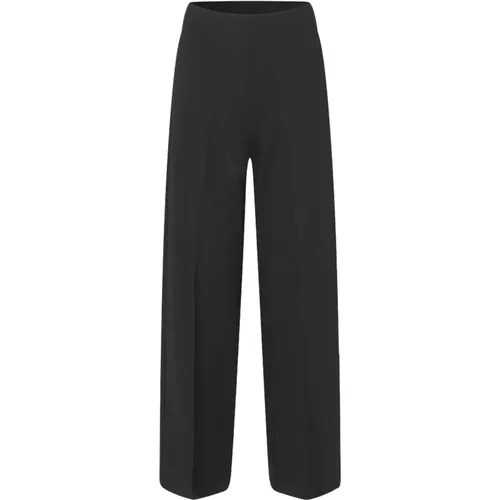 Schwarze Hose mit Elastischem Bund Seenta , Damen, Größe: XS - MbyM - Modalova