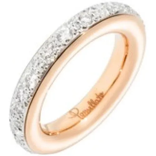 Iconic Rose Gold Diamond Ring , female, Sizes: 52 MM - Pomellato - Modalova