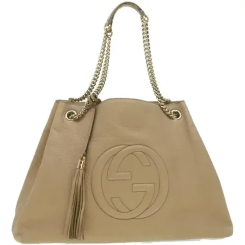 Leather Gucci Bag , female, Sizes: ONE SIZE - Gucci Vintage - Modalova