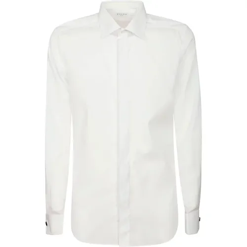 Weißes Baumwollhemd mit Kragen und Manschetten , Herren, Größe: 2XL - Xacus - Modalova