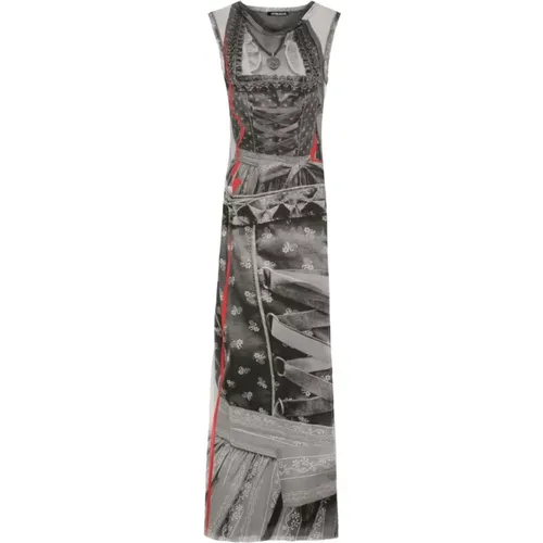 Graphic Print Mesh Dress , female, Sizes: M - Ottolinger - Modalova