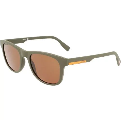 Matte Khaki Sonnenbrille L969S-317 , unisex, Größe: 54 MM - Lacoste - Modalova