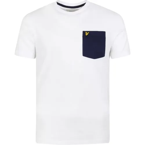 T-shirt Contrast Pocket , male, Sizes: S - Lyle & Scott - Modalova