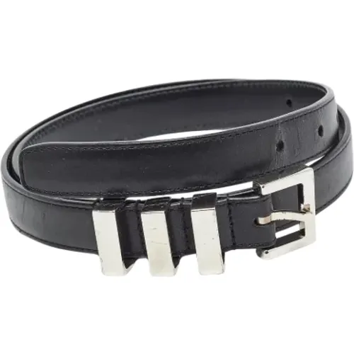 Pre-owned Leather belts , female, Sizes: ONE SIZE - Yves Saint Laurent Vintage - Modalova