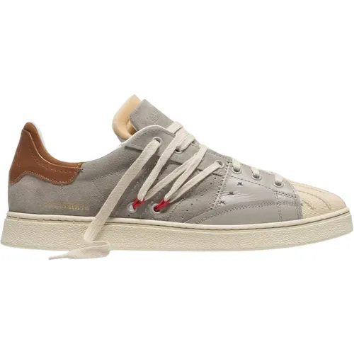 Ultimate Dual Suede and Leather Sneakers , male, Sizes: 11 UK - Hidnander - Modalova