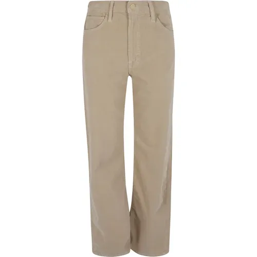 Taupe Straight Leg Jeans , female, Sizes: W25, W30, W24, W29, W26, W27, W28 - Mother - Modalova