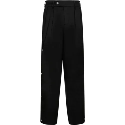 Side Pleats Pants with Press Studs , male, Sizes: S, M - Amiri - Modalova