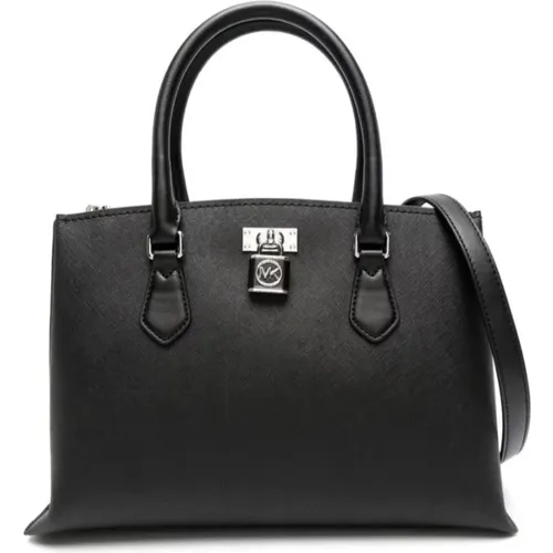 Schwarze Satchel Handtasche für Frauen , Damen, Größe: ONE Size - Michael Kors - Modalova
