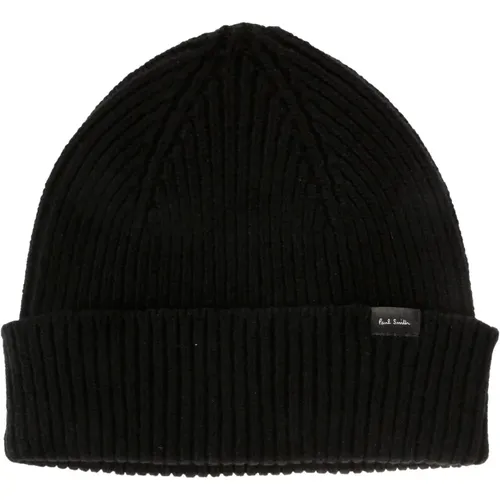 Kaschmir Faltbare Beanie Mütze , Herren, Größe: ONE Size - PS By Paul Smith - Modalova