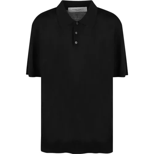 Classic Wool Polo Shirt , male, Sizes: XL, L - Golden Goose - Modalova