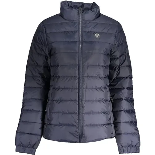 Blaue wasserabweisende Jacke mit umweltfreundlicher Ausstrahlung , Herren, Größe: M - North Sails - Modalova