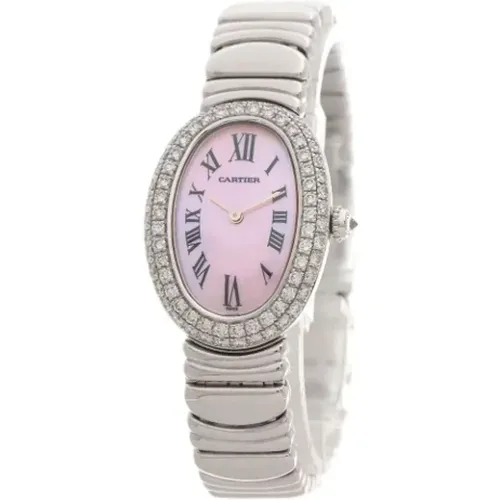 Pre-owned White Gold watches , female, Sizes: ONE SIZE - Cartier Vintage - Modalova