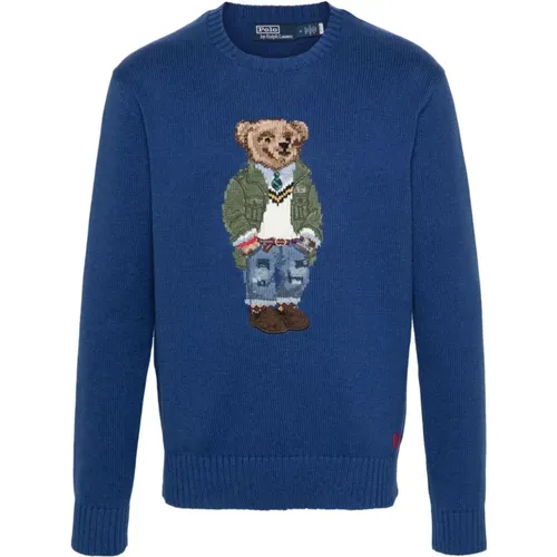 Blauer Polo Bear Pullover - Ralph Lauren - Modalova