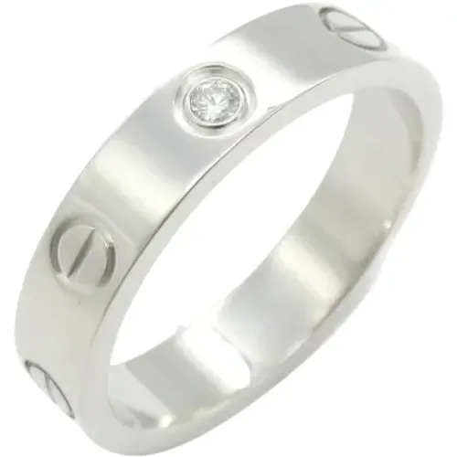 Pre-owned White Gold rings , female, Sizes: ONE SIZE - Cartier Vintage - Modalova