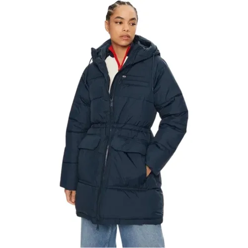 Coat with Adjustable Hood , female, Sizes: S - Tommy Hilfiger - Modalova