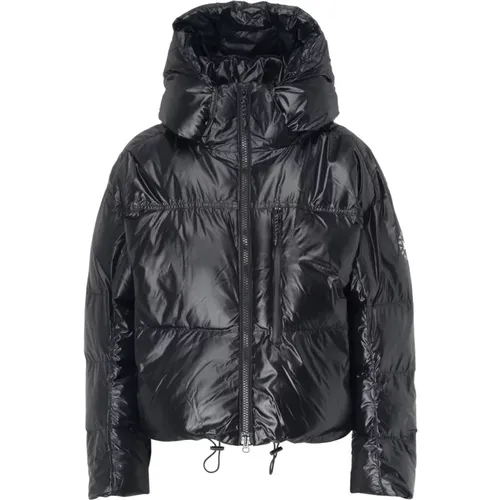 Kurze Schwarze Winterjacke TrueNature , Damen, Größe: S - adidas by stella mccartney - Modalova