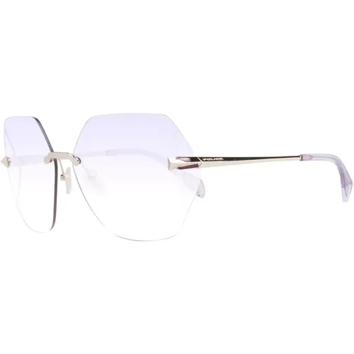 Roségold Quadratische Sonnenbrille Verlaufslinse - Police - Modalova