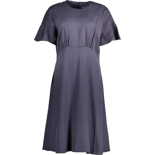 Stilvolles Blaues Midi-Kleid , Damen, Größe: S - Gant - Modalova