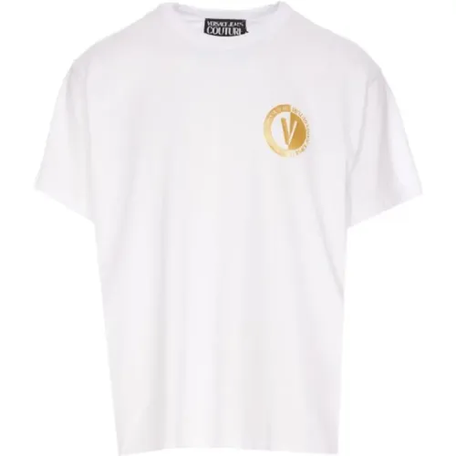 Men`s Logo T-shirt - XL , male, Sizes: XL - Versace Jeans Couture - Modalova