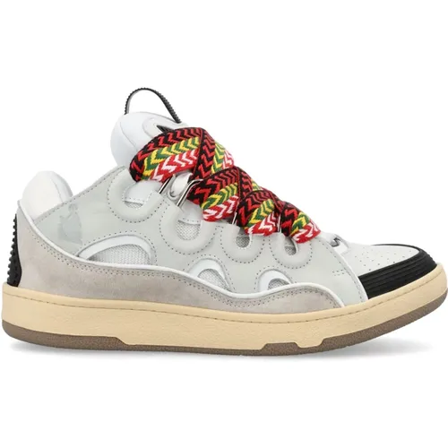 Leather Curb Sneakers , female, Sizes: 4 UK - Lanvin - Modalova