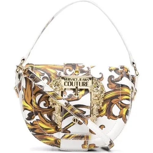 White Gold Handbag , female, Sizes: ONE SIZE - Versace Jeans Couture - Modalova