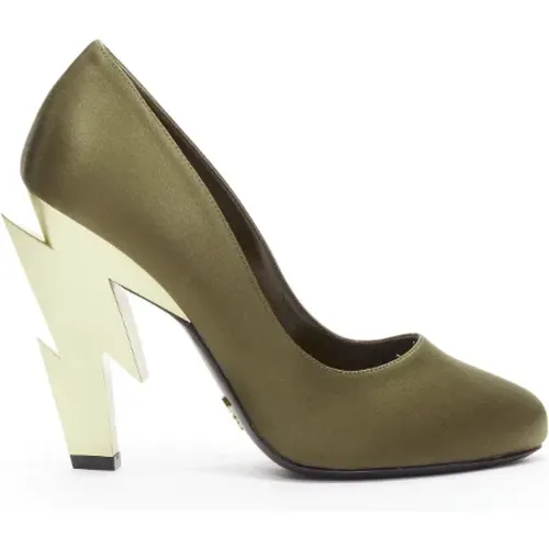 Pre-owned Satin heels , female, Sizes: 5 1/2 UK - Prada Vintage - Modalova