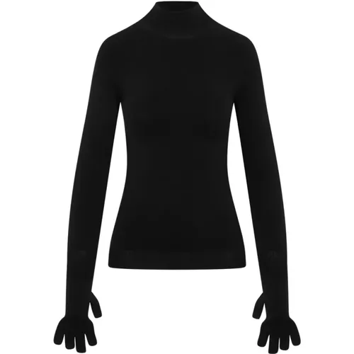 Tech Fabric Sweater with Gloves , female, Sizes: M - Balenciaga - Modalova