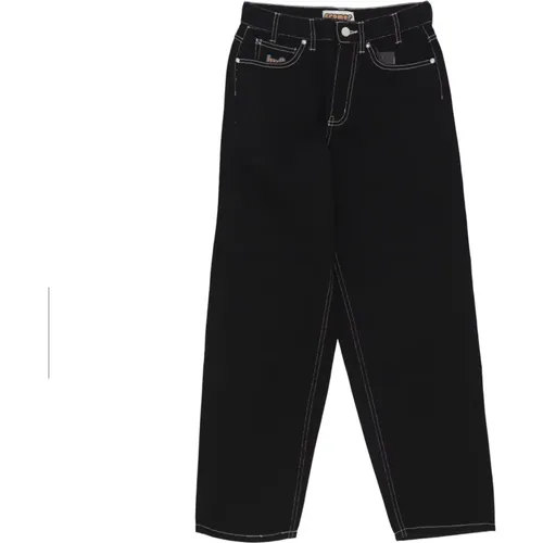 Signatur Schwarz/Weiß Jeans , Herren, Größe: W28 - HUF - Modalova