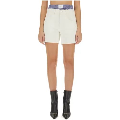 Baumwoll High-Waisted Boxer Shorts - alexander wang - Modalova