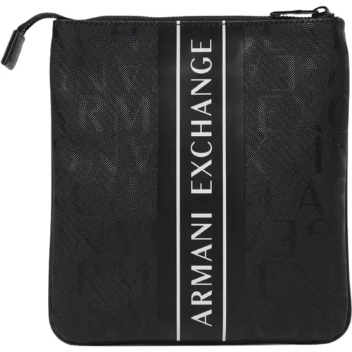 Schwarze Taschen für Stilvolles Aussehen , Herren, Größe: ONE Size - Armani Exchange - Modalova
