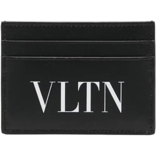 Leather Wallet Card Slots Logo , male, Sizes: ONE SIZE - Valentino Garavani - Modalova